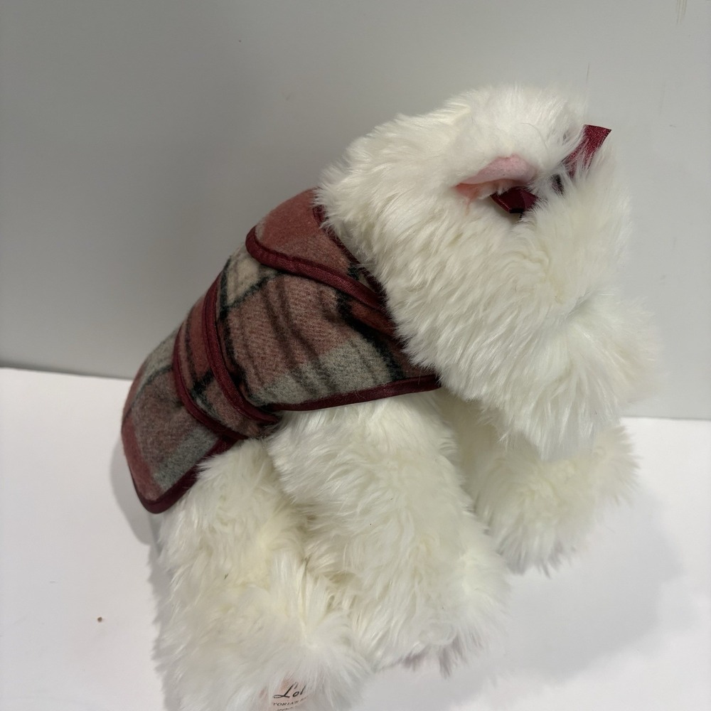 Victoria Secret Gund Plush Plaid Puppy Dog Lola‎ Rare Limited Edition 2001 Y2K - Picture 5 of 11
